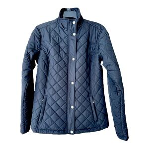 Ariat Equestrian Black Quilted Puffer Full Zip Riding Jacket, Women’s Large